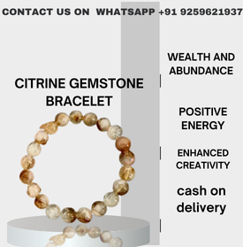 Elegant Citrine Gemstone Bracelet for radiant energy and emotional balance