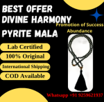 Divine Harmony Pyrite Mala – Empowering beads for balance, protection, and manifestation